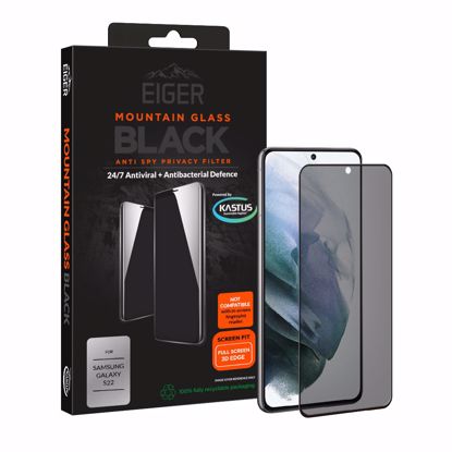 Picture of Eiger Eiger GLASS Mountain BLACK 3D Privacy Screen Protector for Samsung Galaxy S22