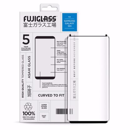 Picture of Fuji Fuji Curved-to-fit Screen Protector for Samsung Galaxy S9+ in Clear/Black