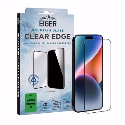 Picture of Eiger Eiger Mountain Glass CLEAR EDGE for Apple iPhone 15 in Clear