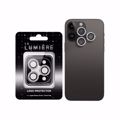 Picture of La LUMIERE La Lumiere Diamond Lens Protector for iPhone 15 Pro / 15 Pro Max in Silver